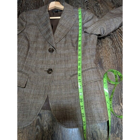 Lafayette 148 Blazer Size 2 Wool Plaid Houndstooth Academia - Picture 8 of 8